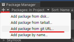 Add package from git URL